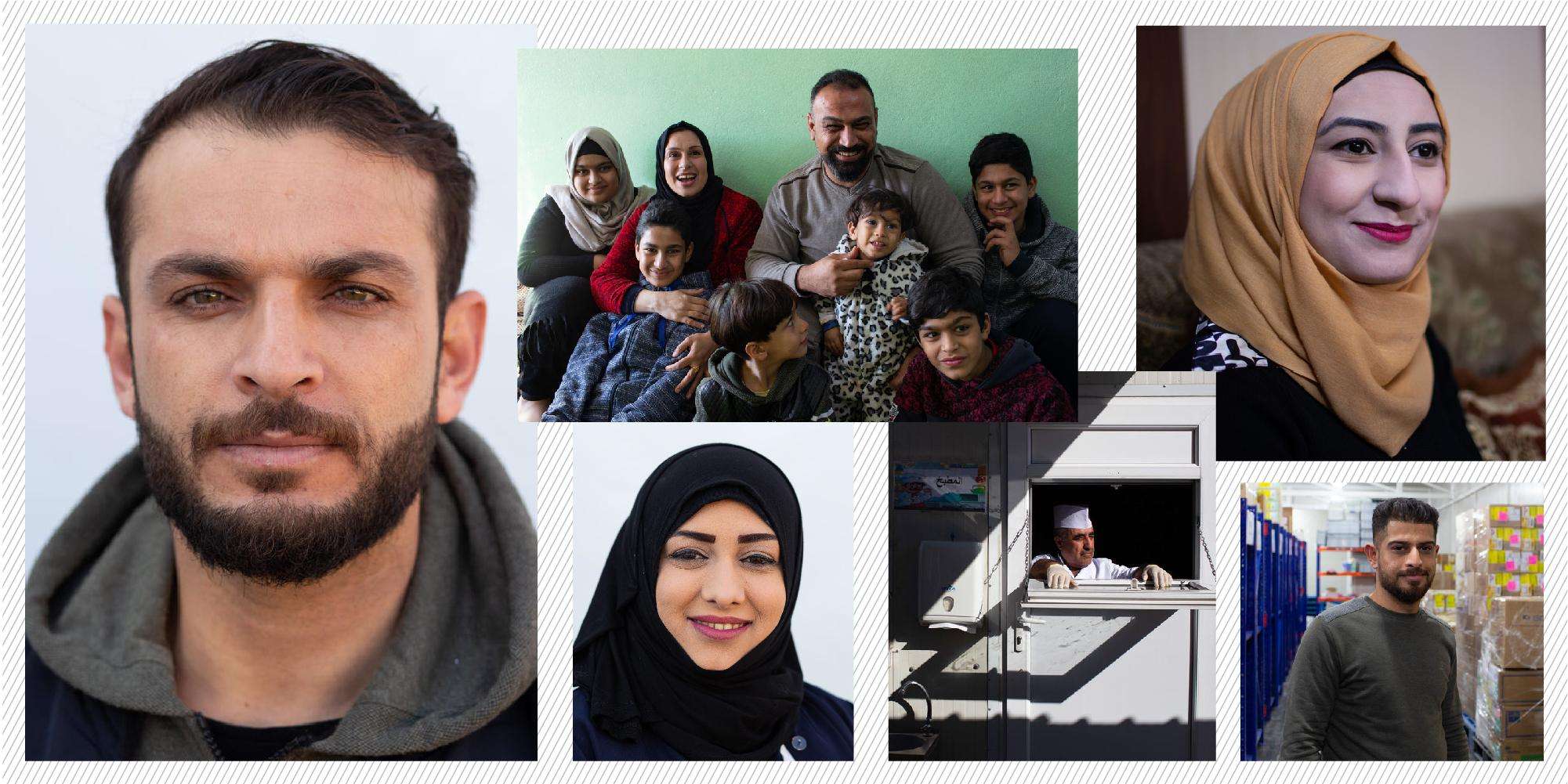 Faces of different MSF staff in Iraq