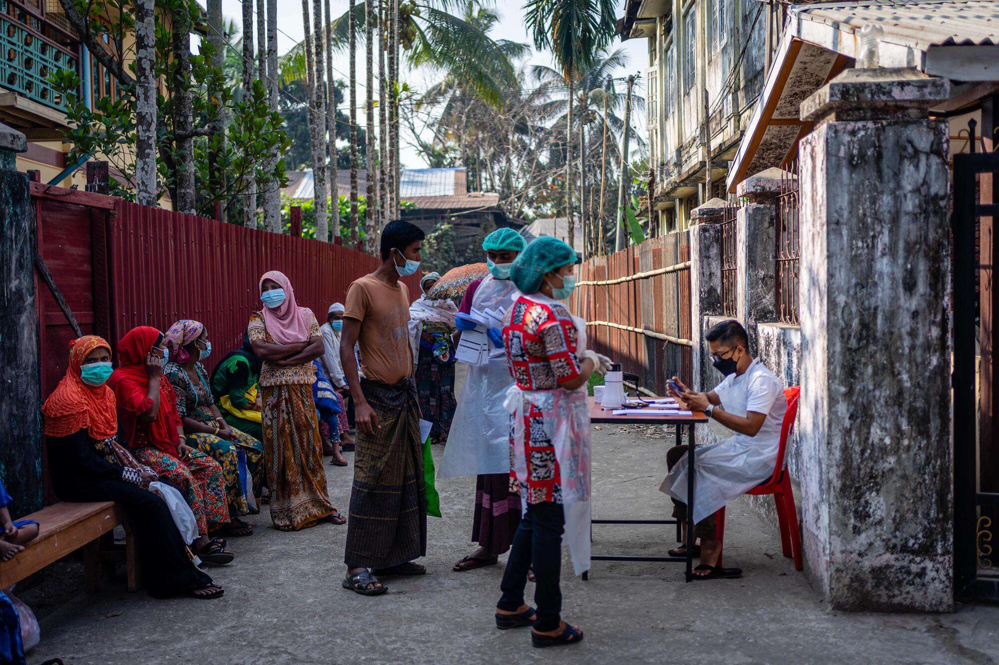 t MSF’s clinic in downtown Sittwe