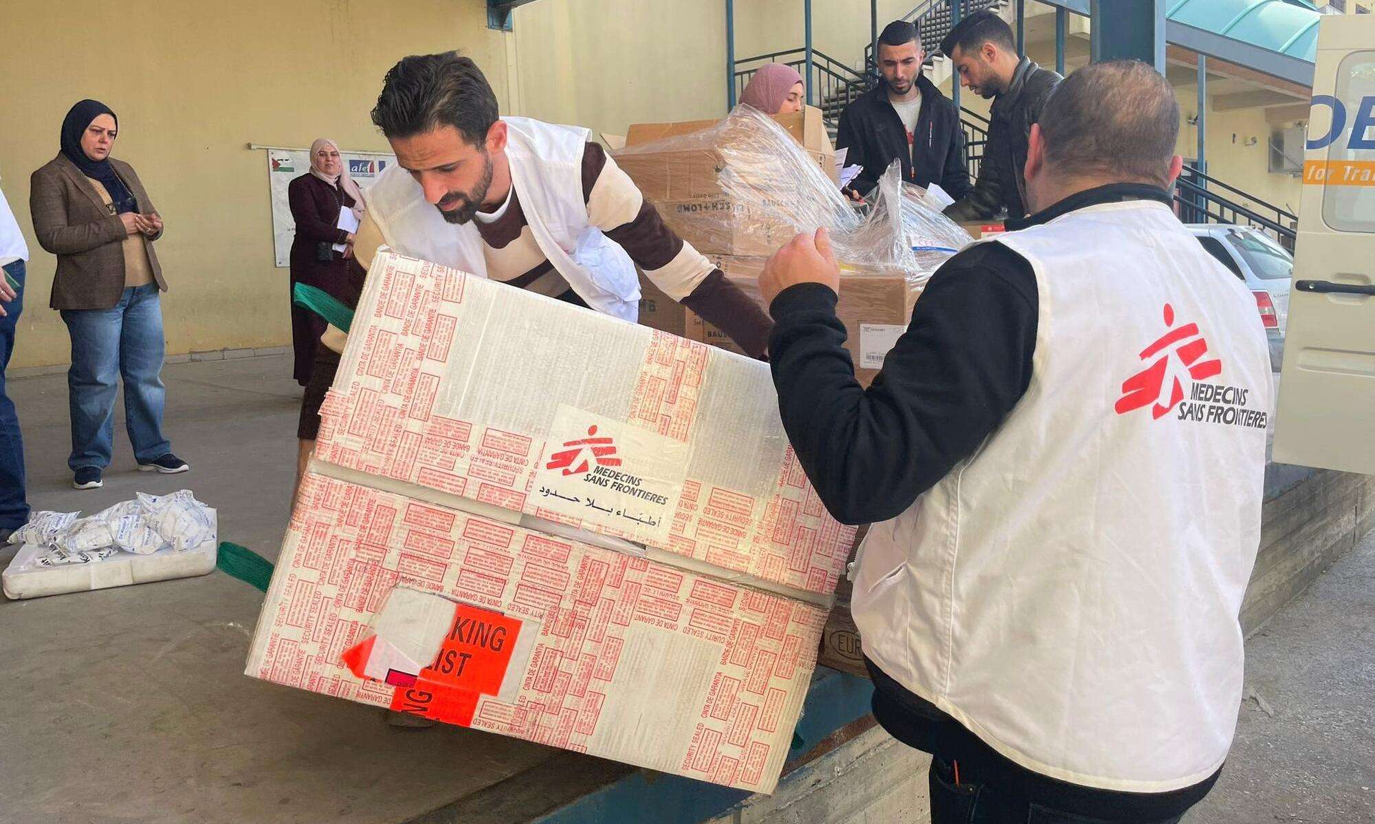 Medical supplies donation in Nablus, Palestine, on 28/02/2023