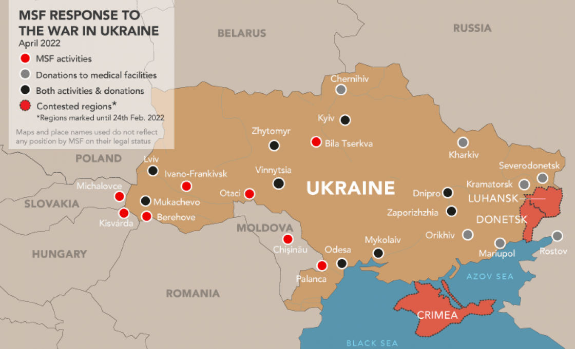 MSF response to the war in Ukraine