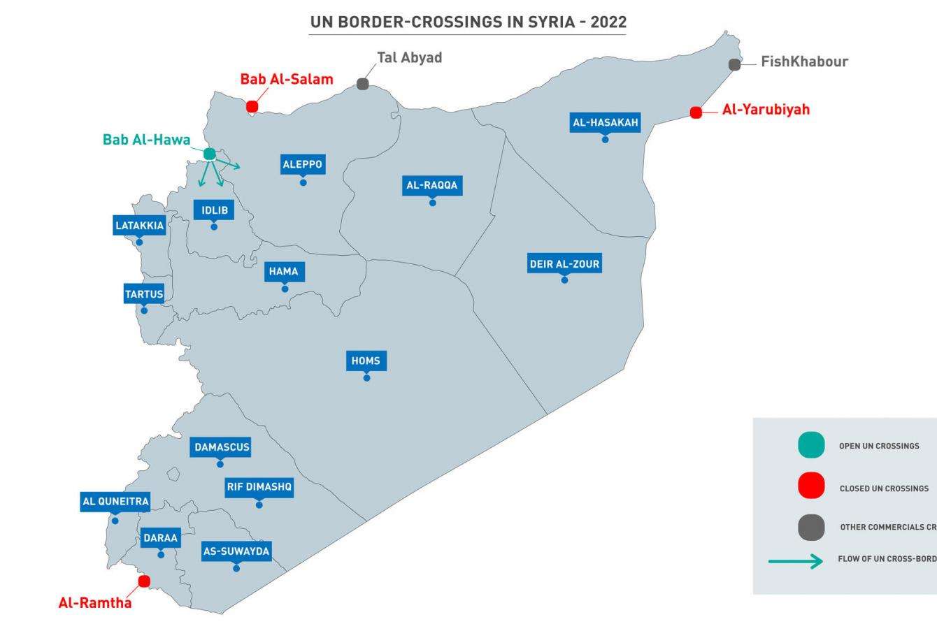 All Maps[English] UN border-crossings in SyriaMAP-27-6-2022