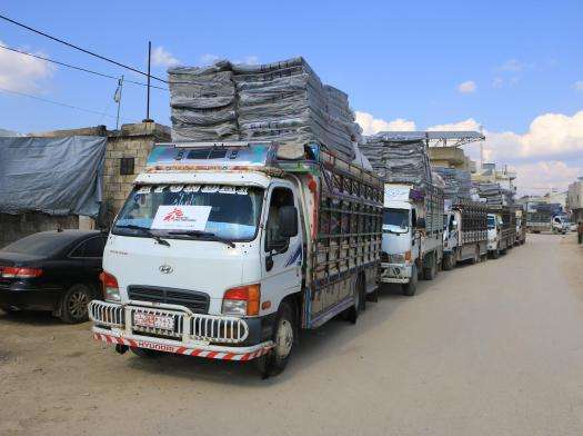 MSF response to the earthquakes through Atmeh Hospital