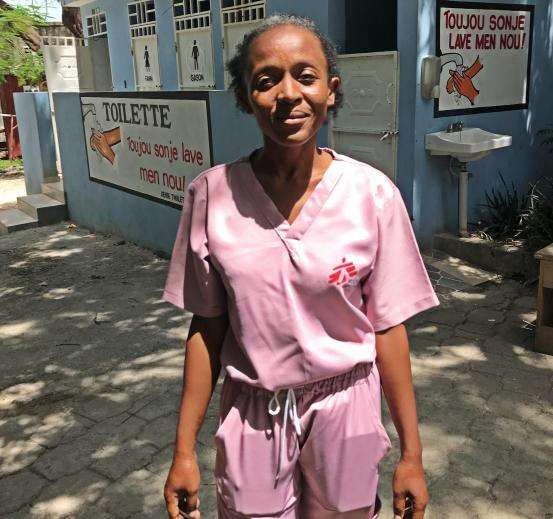 Claudia, MSF nurse in Haiti.