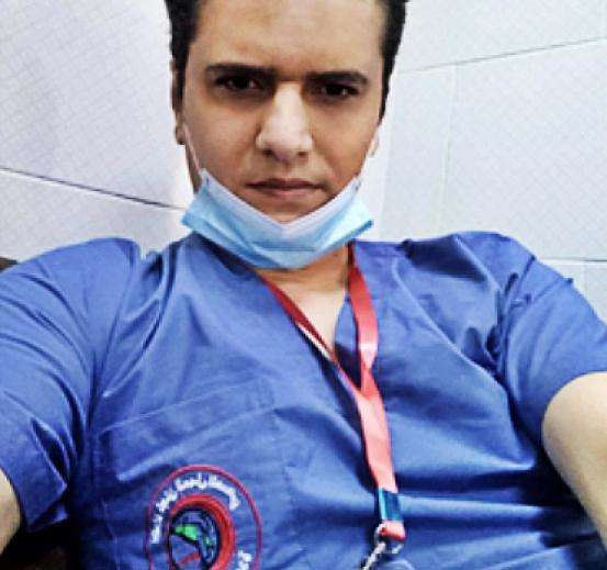 Dr. Mahmoud Abu Nujaila, an MSF doctor killed in Gaza.